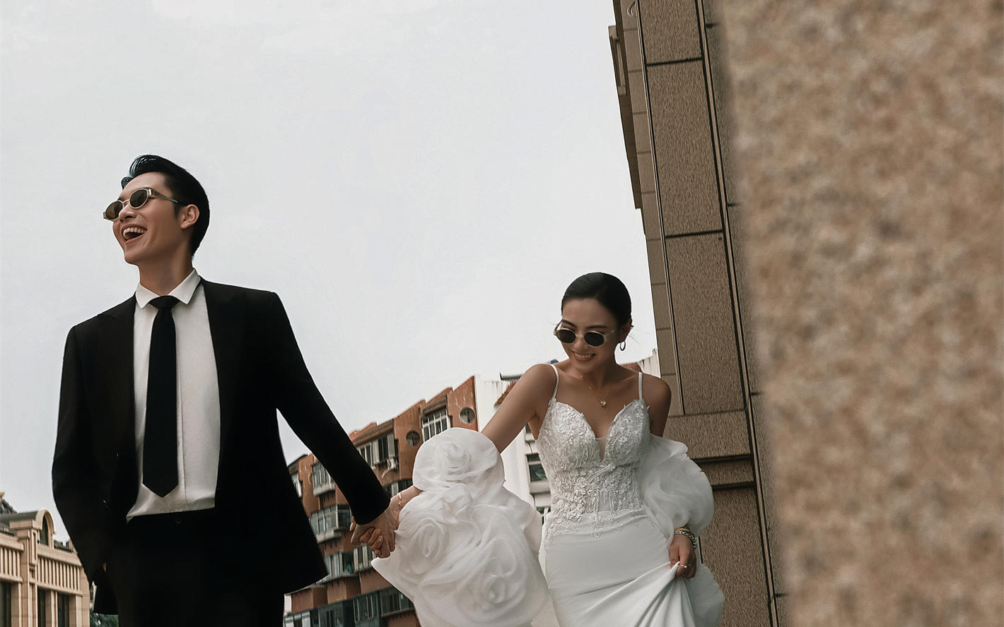 充滿生命力的街拍婚紗照