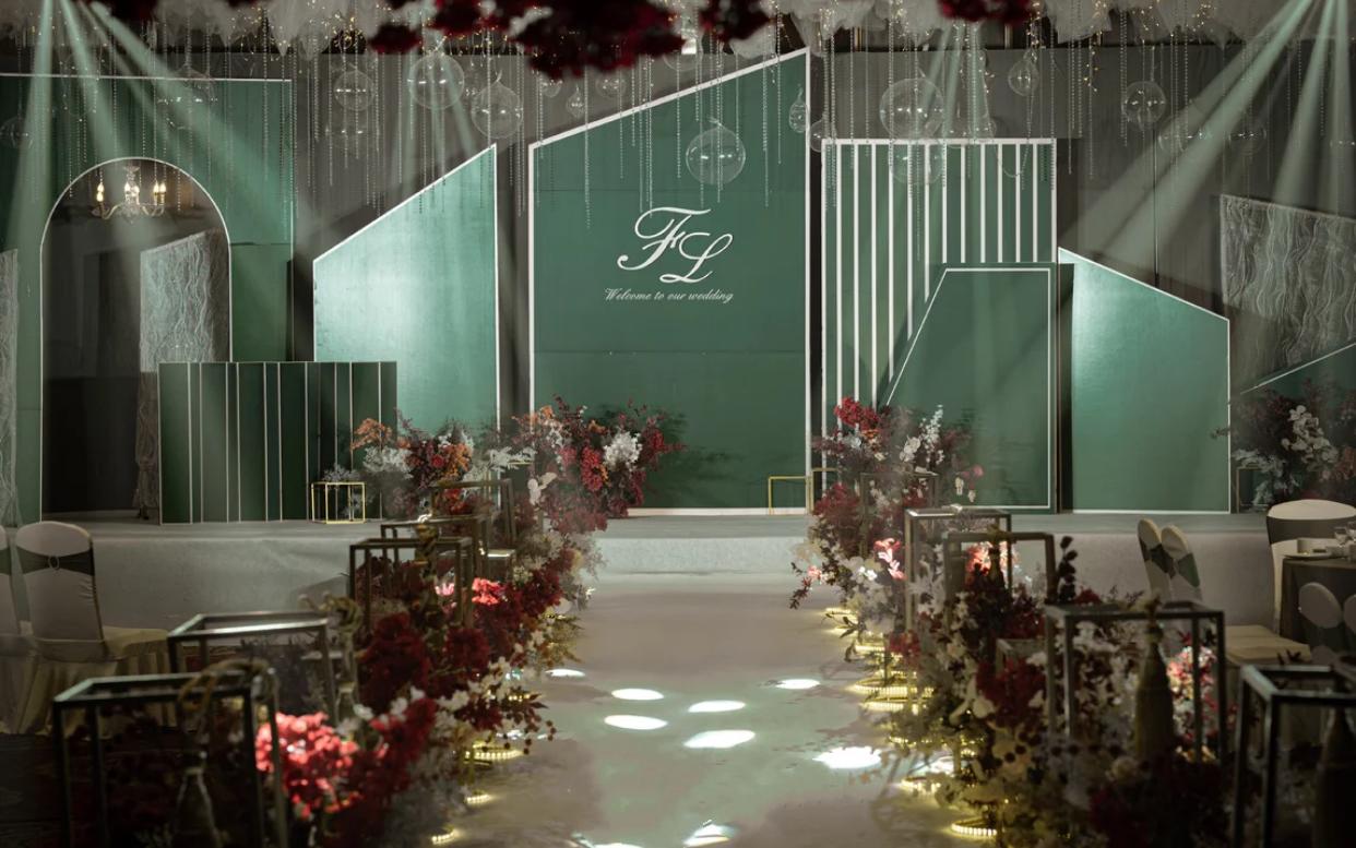 简约风格-蓝色莫兰迪婚礼