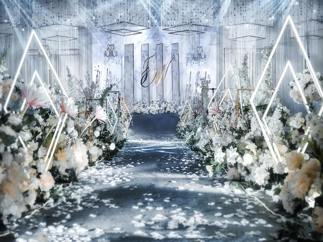 【美若丹尔】大理石白灰系列婚礼