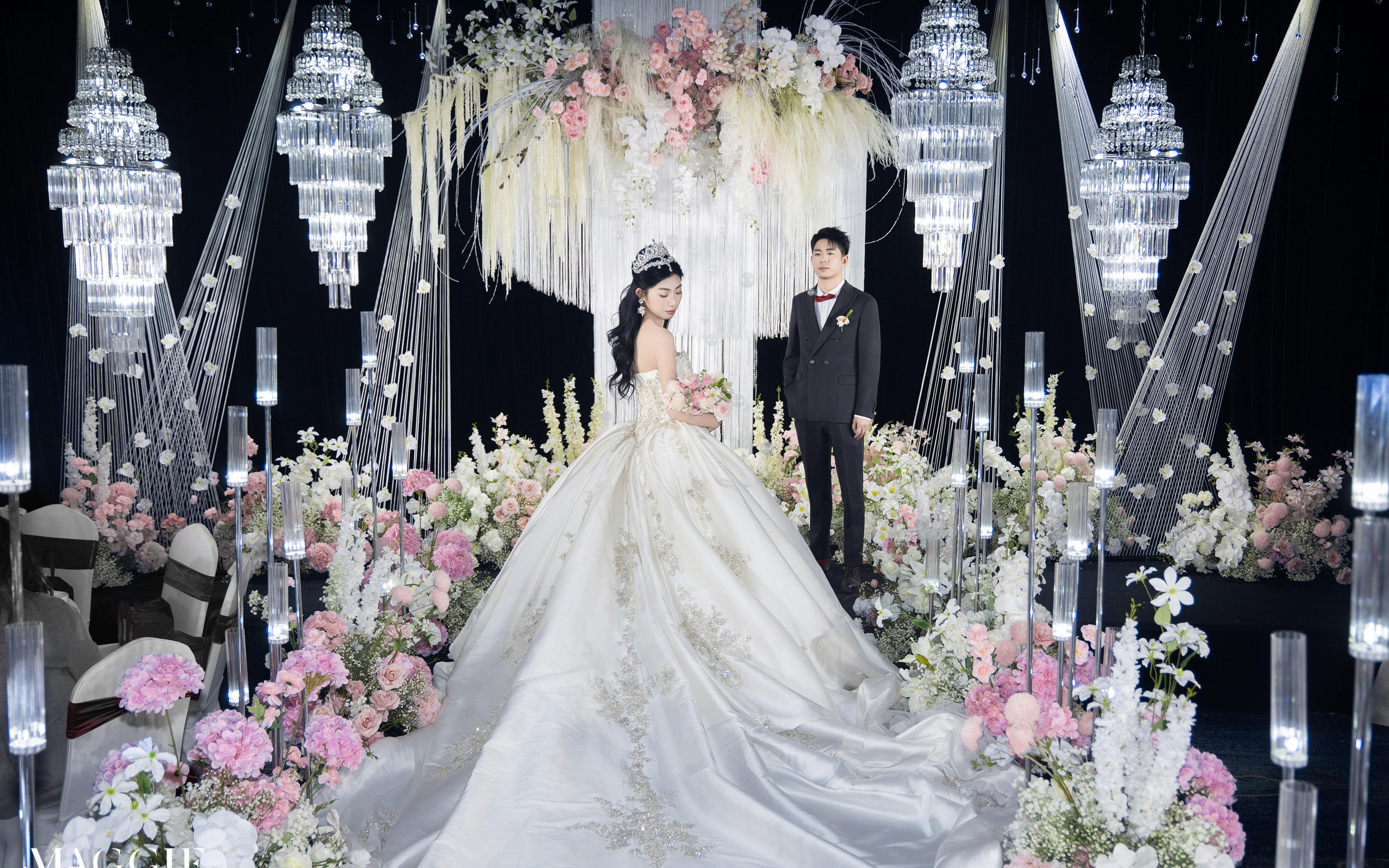 『Romance』温柔精致粉白色韩式婚礼