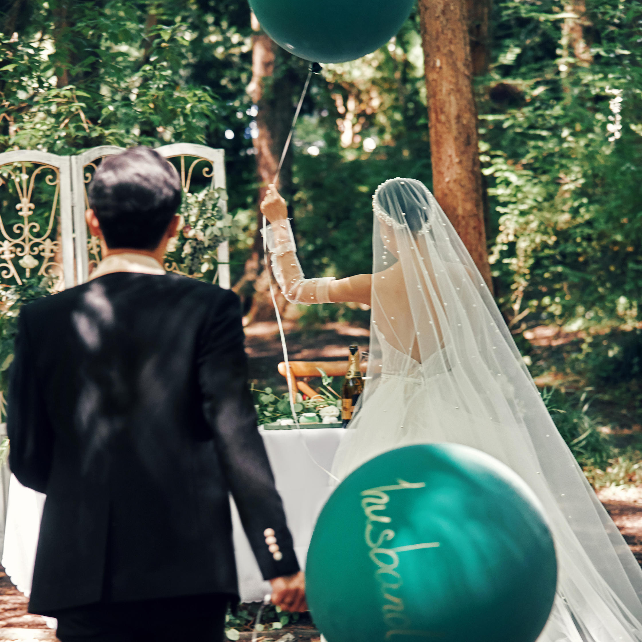 仪式感森系婚礼婚纱照风格