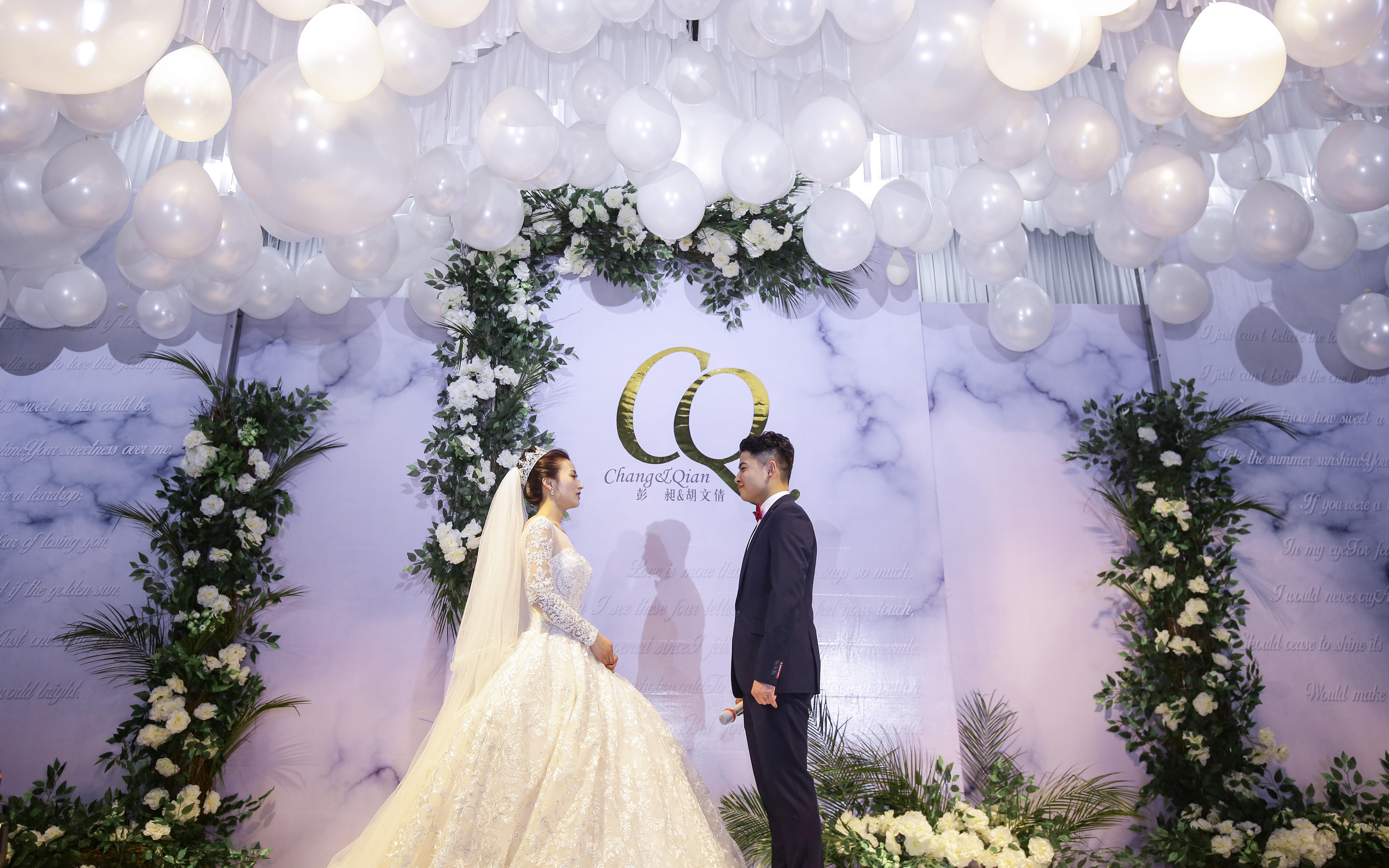 起风了【芜湖汇爱婚礼】白色简约高级定制婚礼