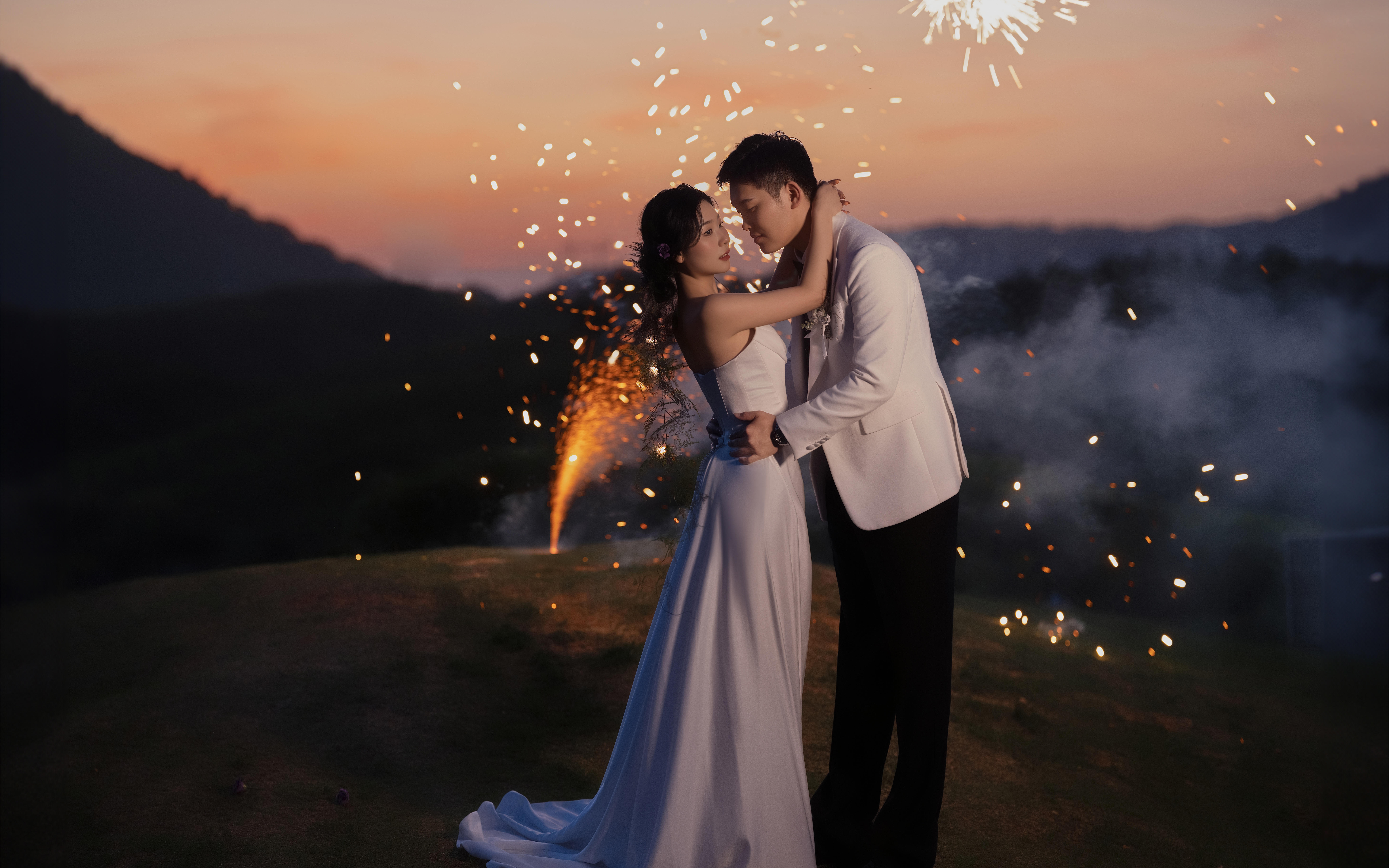 客照天花板！被夕阳晕染的浪漫婚纱照✨