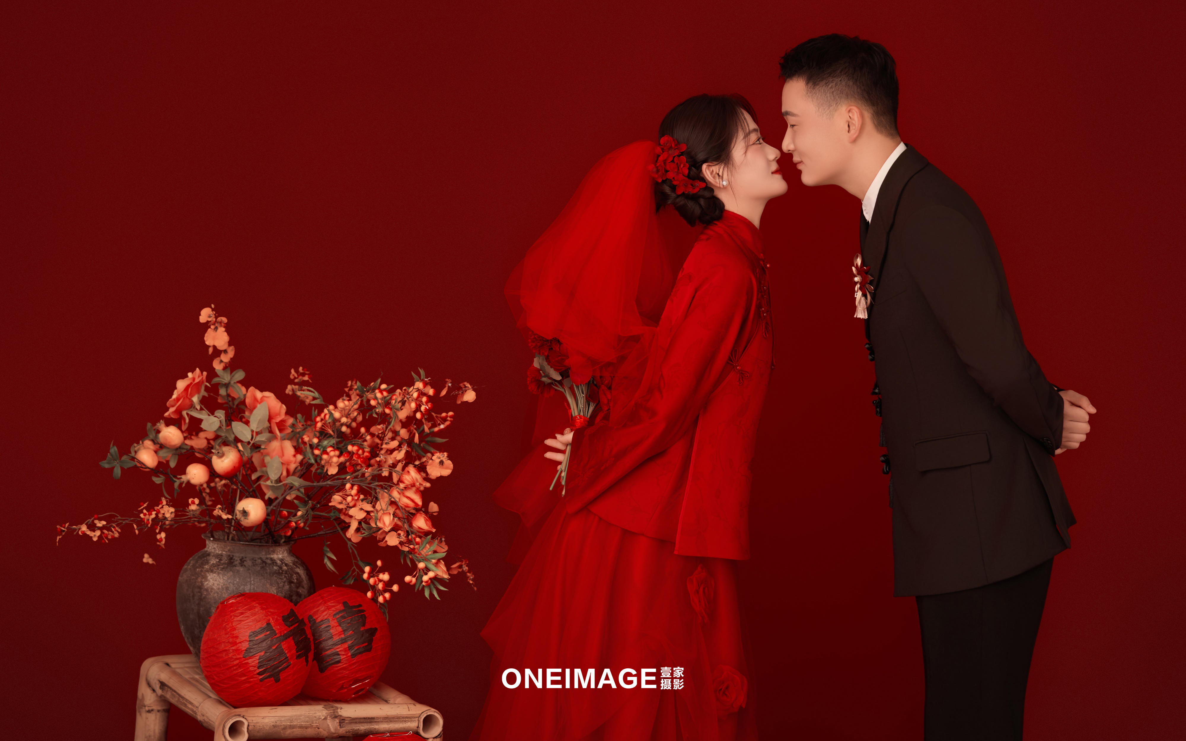 【壹家摄影】被这组中式婚照的“小欢喜”氛围戳中了