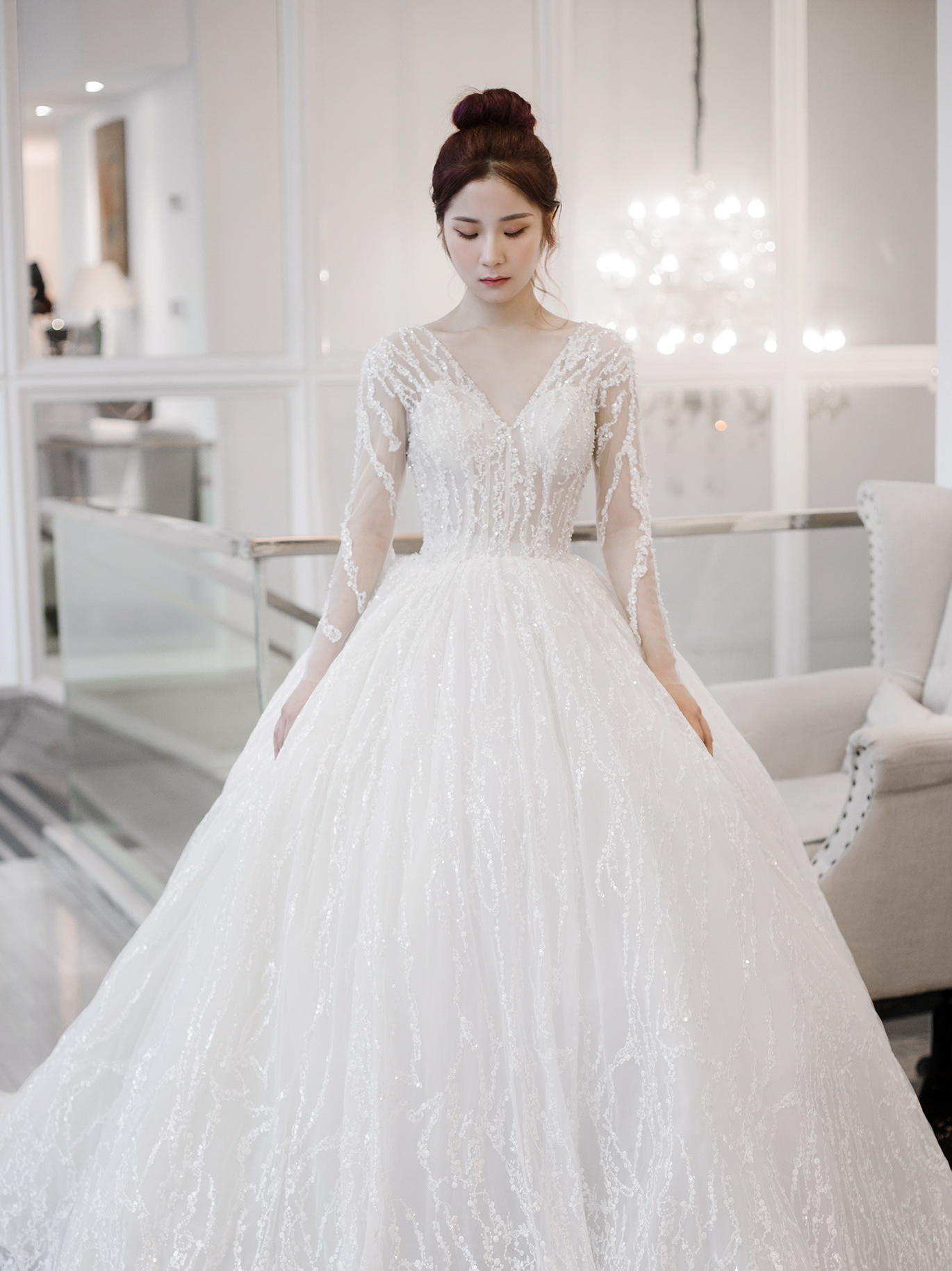 【皇后镇6999特惠主纱套系】甜美可人