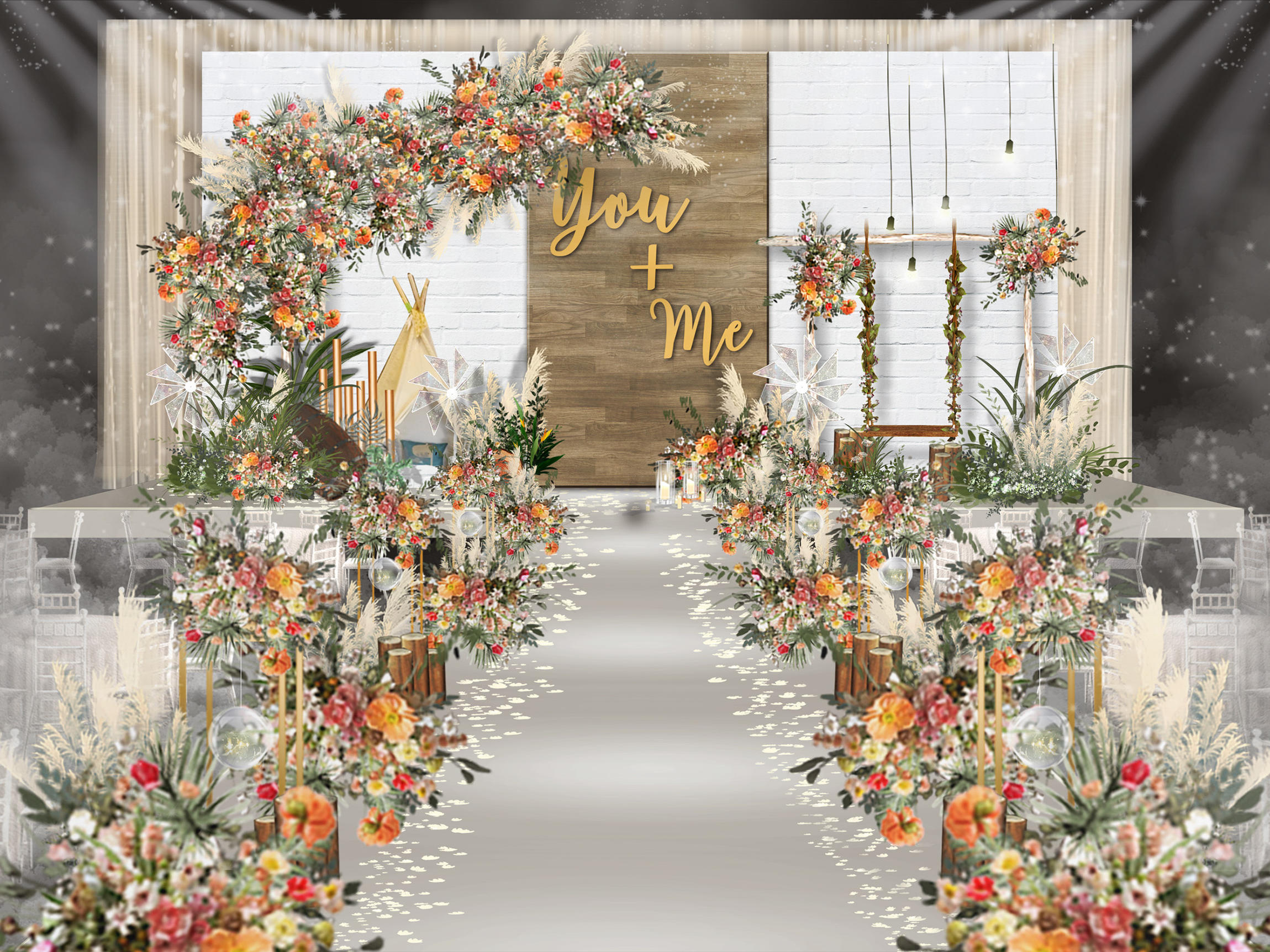 【麦瑞蜜婚礼工作室】森系暖色小清新婚礼