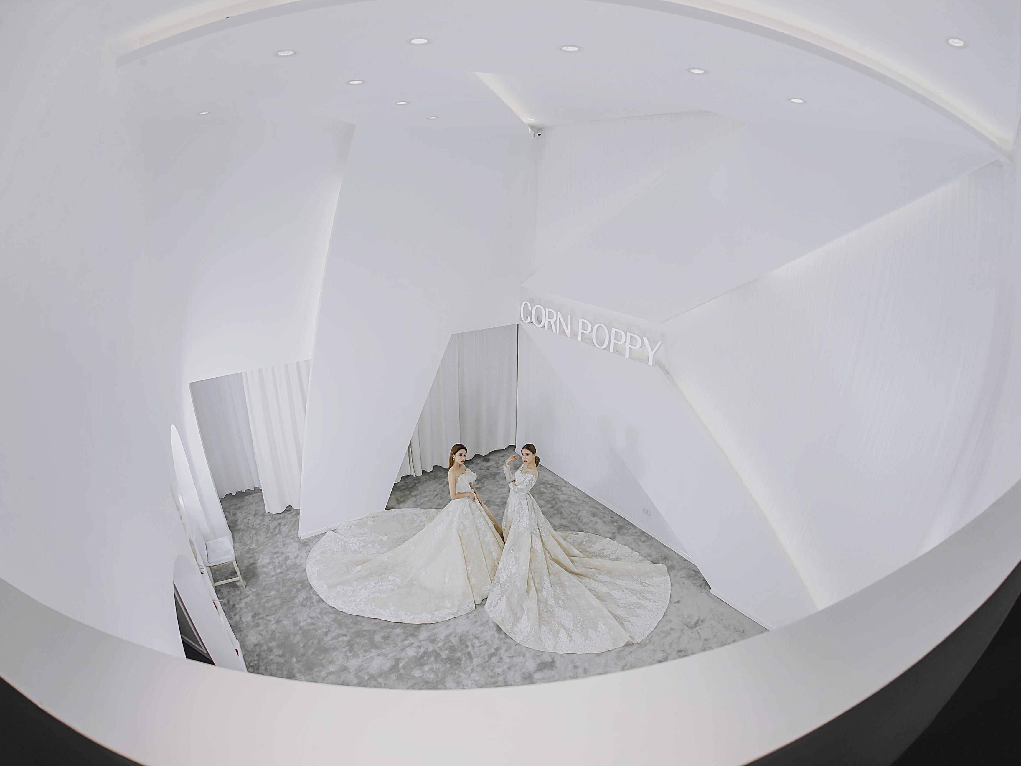 一字肩重工精致精美婚纱礼服