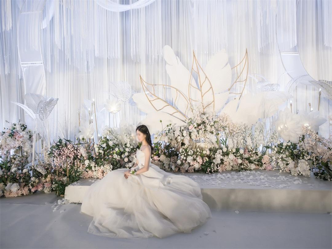 香槟色主题婚礼，秋冬唯美