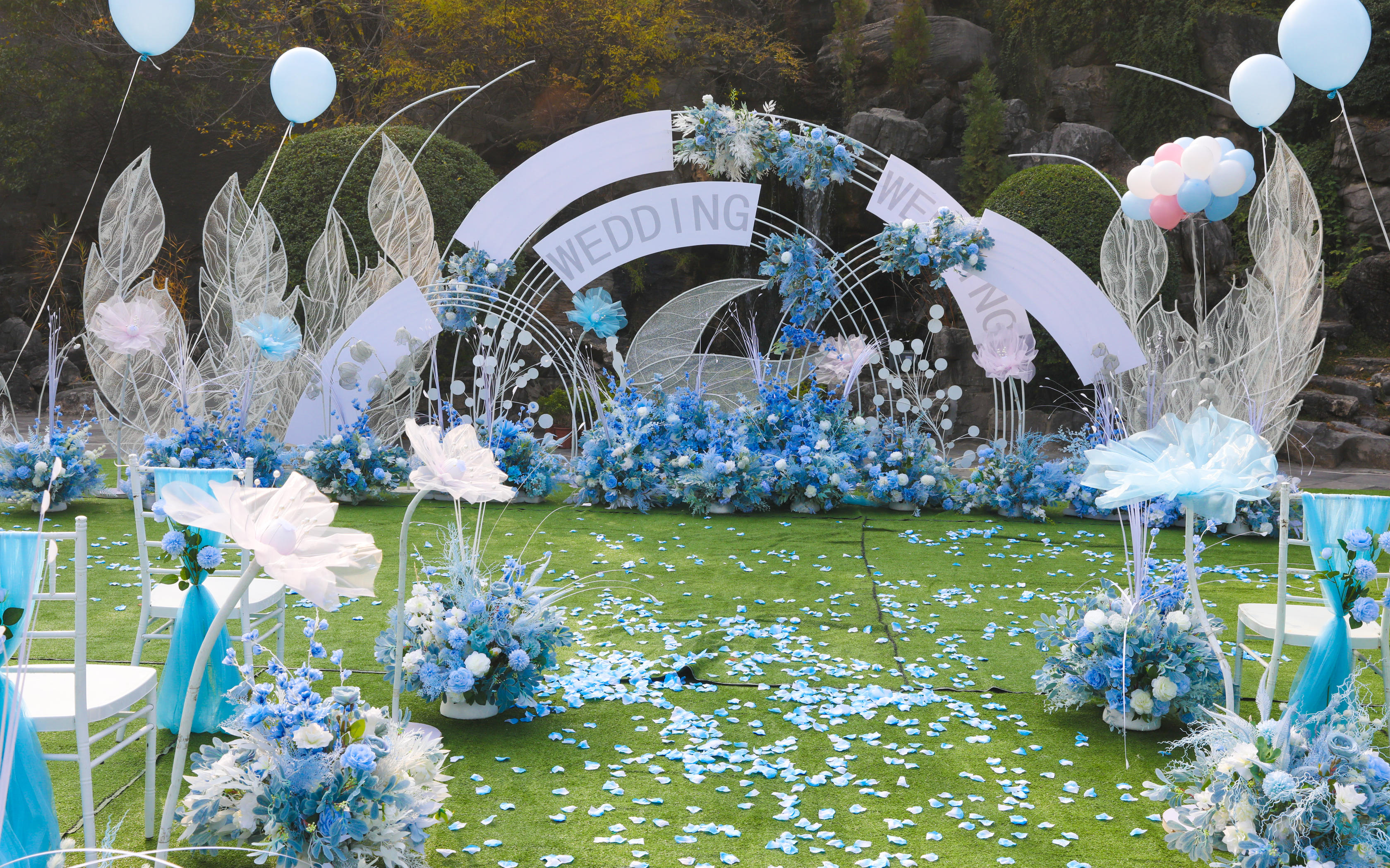 【喜库宴会设计】——蓝色、梦幻、 唯美 主题婚礼