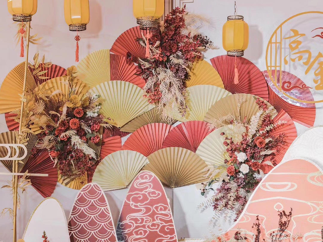 【新尚中式】白+橙黄色心中式婚礼三明热门婚庆秒杀