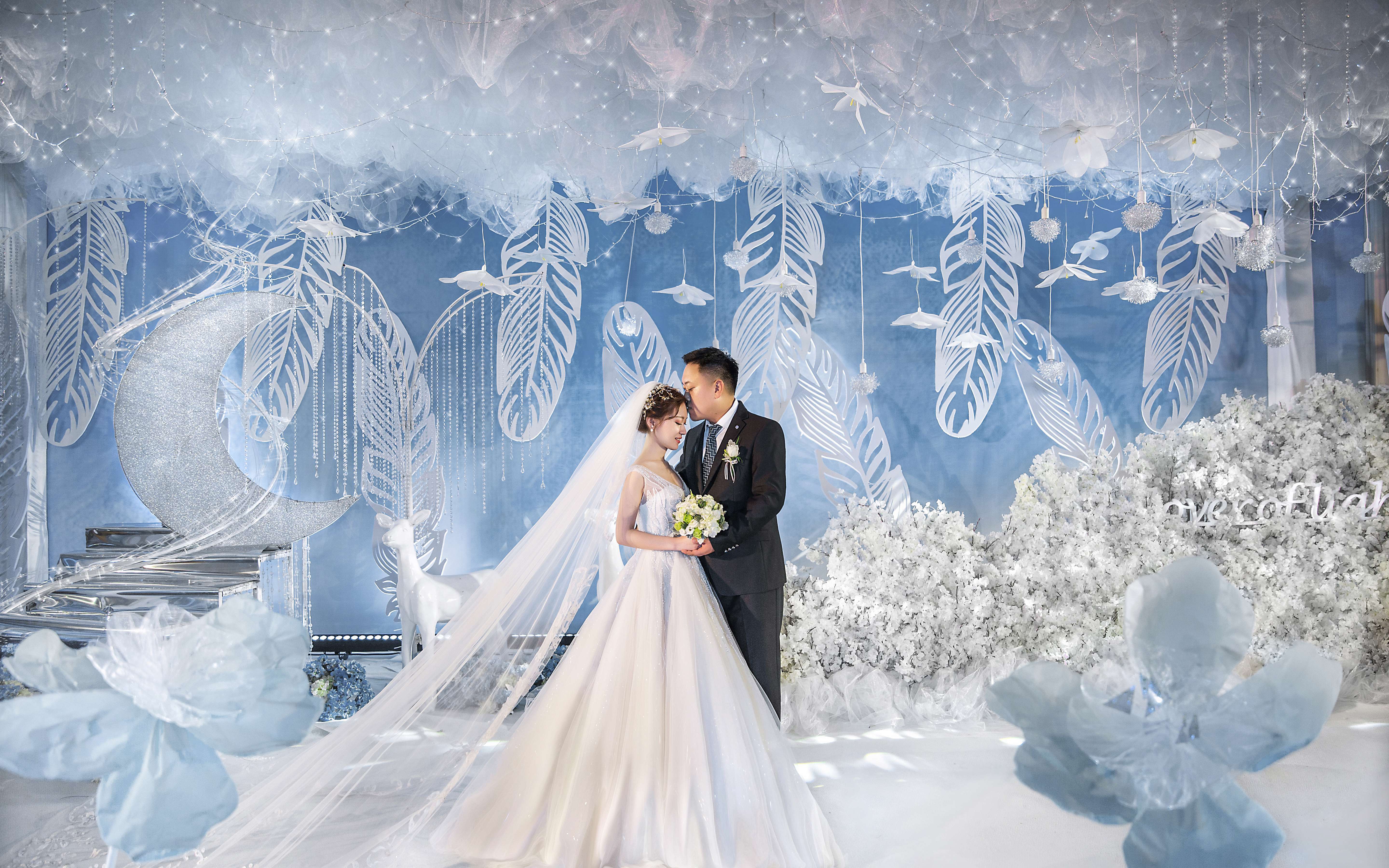 【爱度婚礼】淡蓝色 星空 梦幻十足少女