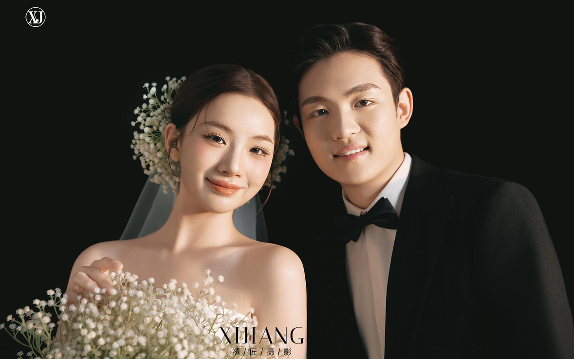 不愧是神仙姐姐同款簪花造型丨石河子婚紗照