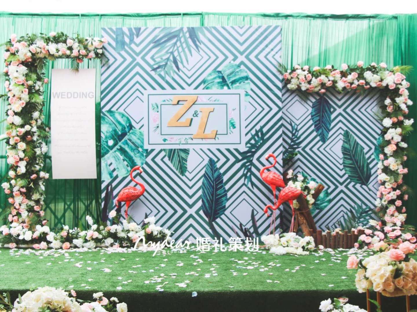 汨罗自家庭院户外高性价比婚礼-森系