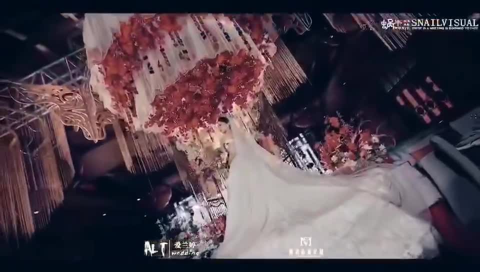 爱兰婷婚礼  香槟金 红色 欧式 大吊顶