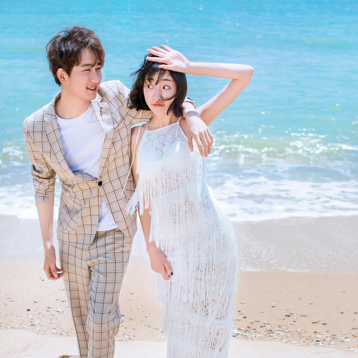 海景婚纱照|海景婚纱摄影|广州拾光定制摄影|