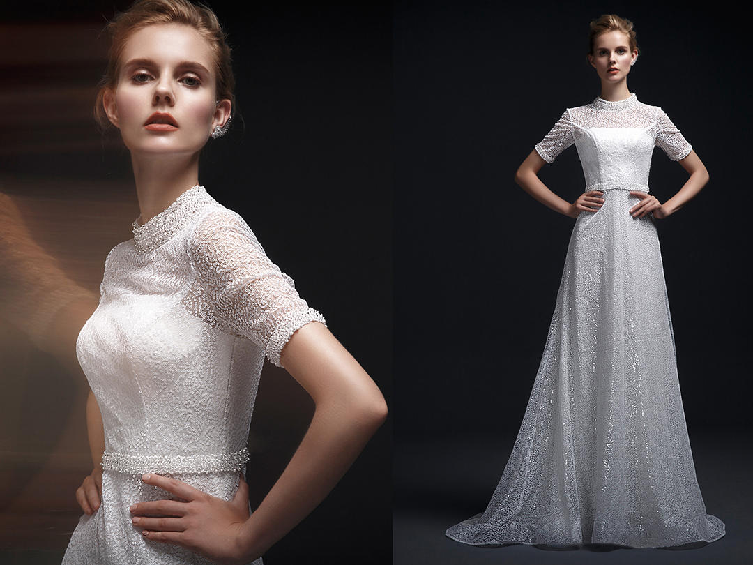 明星款婚纱+礼服+男士男士西服3件套