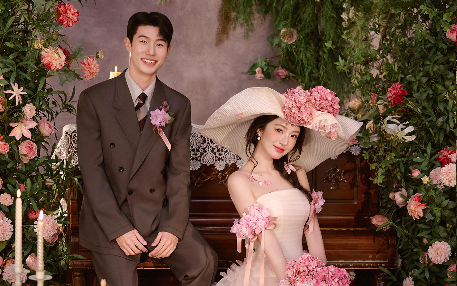 美出新高度｜法式花房婚纱照好特别