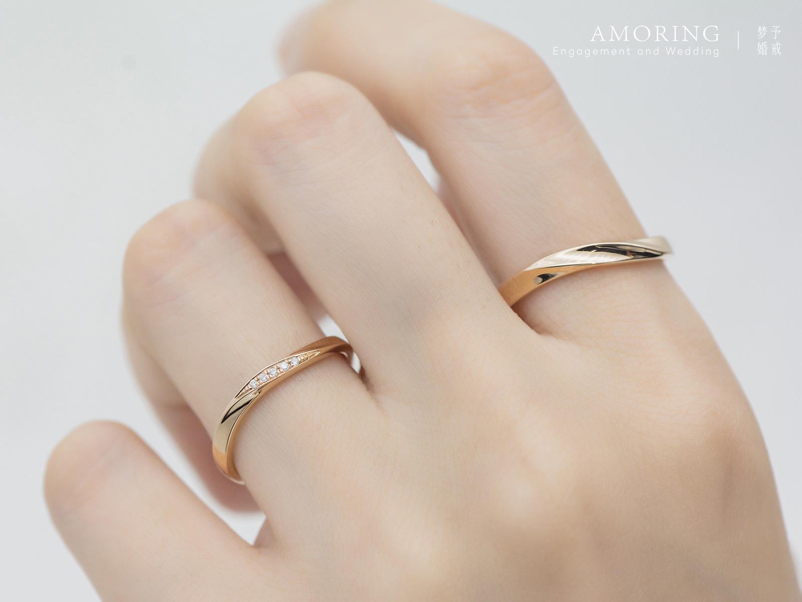 「天生一对」极简风 | 结婚对戒