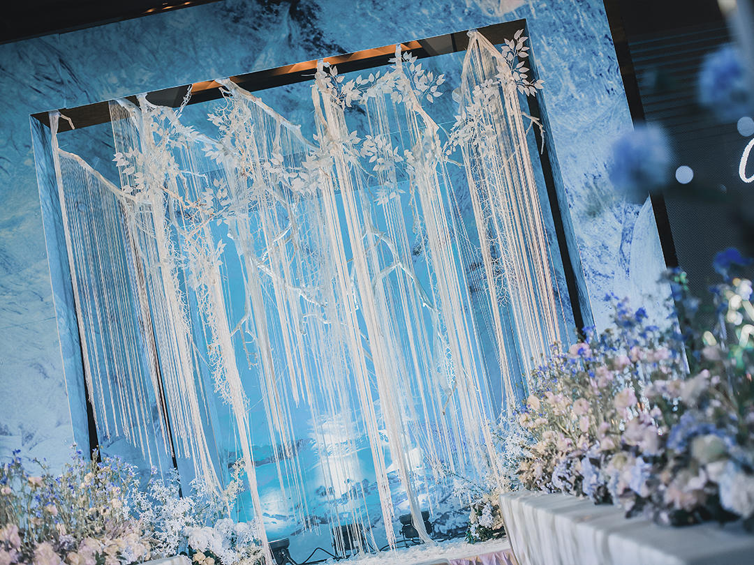 【柏悦】简约梦幻/创意手工定制/雅致蓝白色系