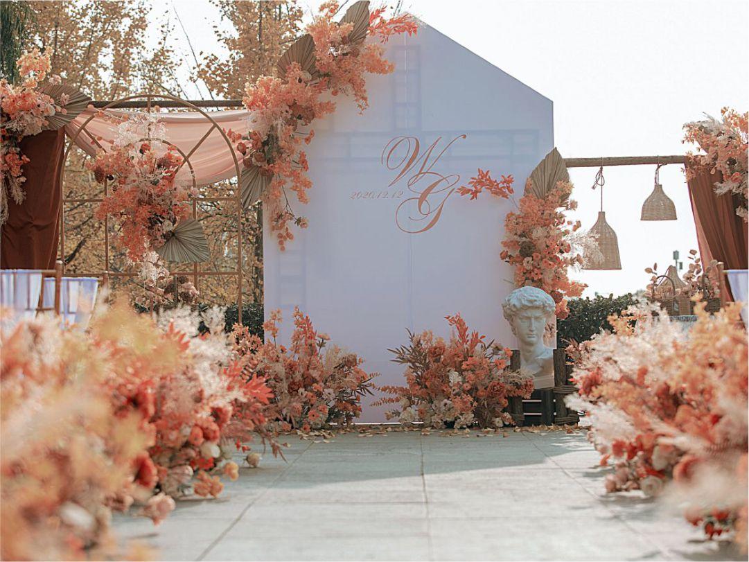 入目皆是秋-新款焦糖色网红婚礼(含四大金刚音响）