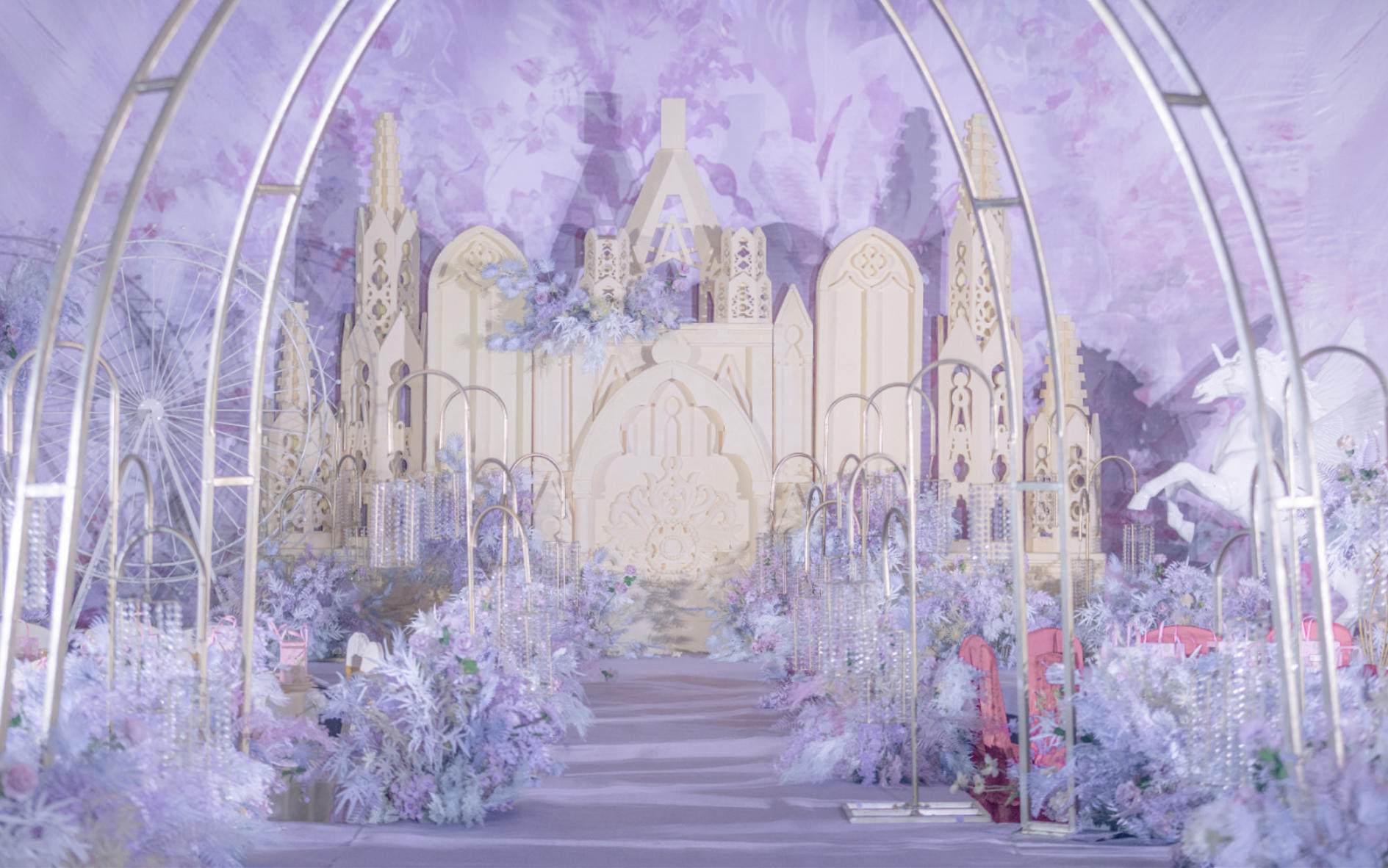 《Mesue》梦幻紫色童话城堡婚礼