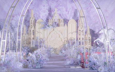 《Mesue》梦幻紫色童话城堡婚礼