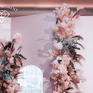 香格里拉酒店-裸粉色系婚礼-灯光大屏全含