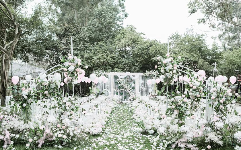 【唯典婚庆】白绿色户外小清新