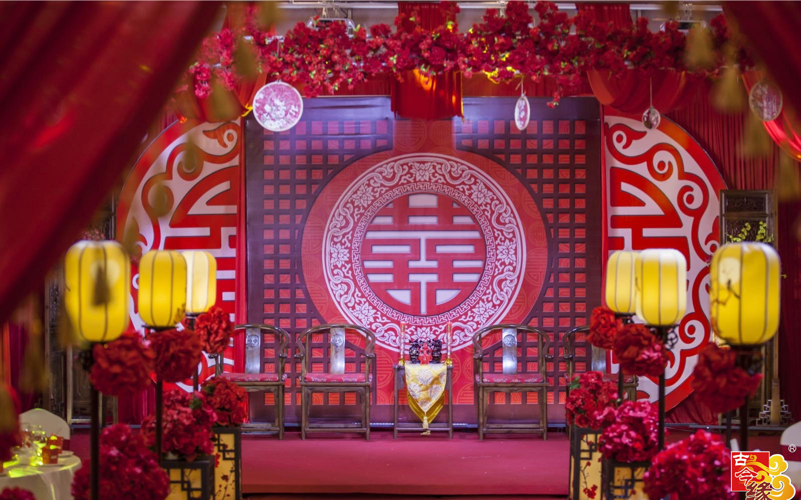 【古今缘中式婚礼】经典案例之《花开双喜》