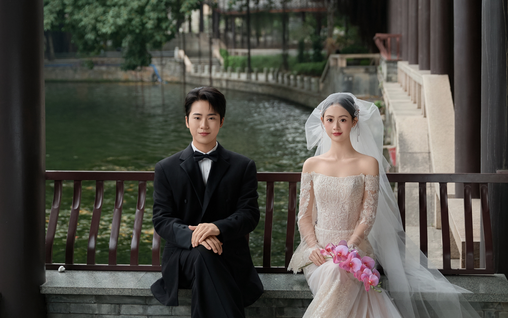 （廣州荔灣湖）你是人間四月天被夸爆的復古園林婚紗