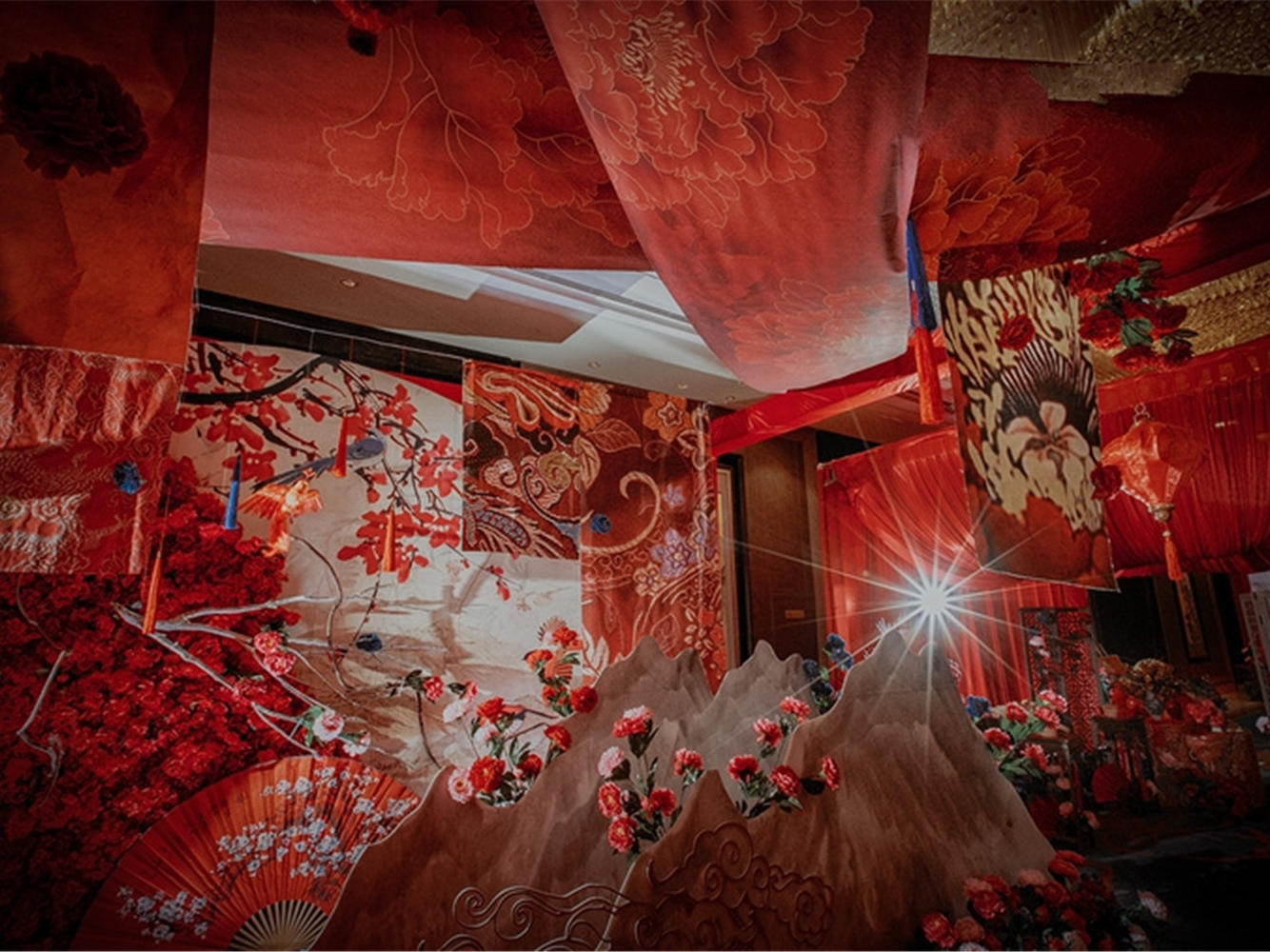 【一价全包】红色大气中式+四大金刚+流程定制