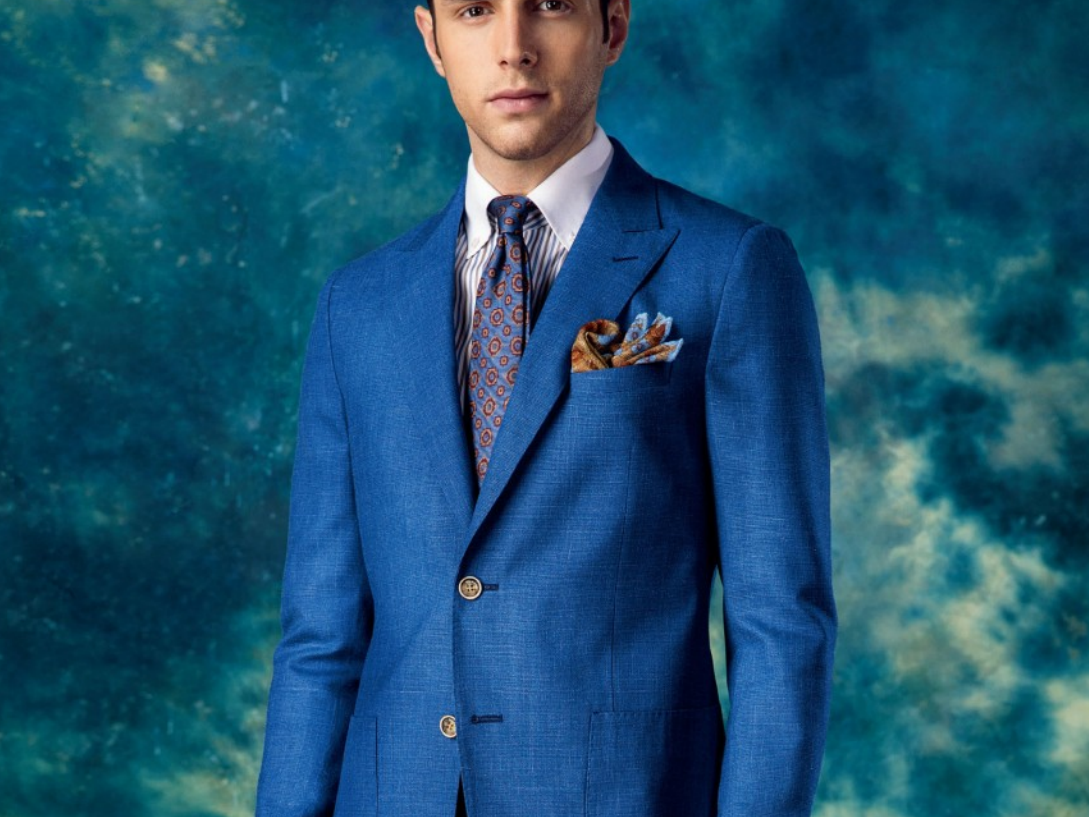 创喜高端奢华进口全毛高支高纱定制西服