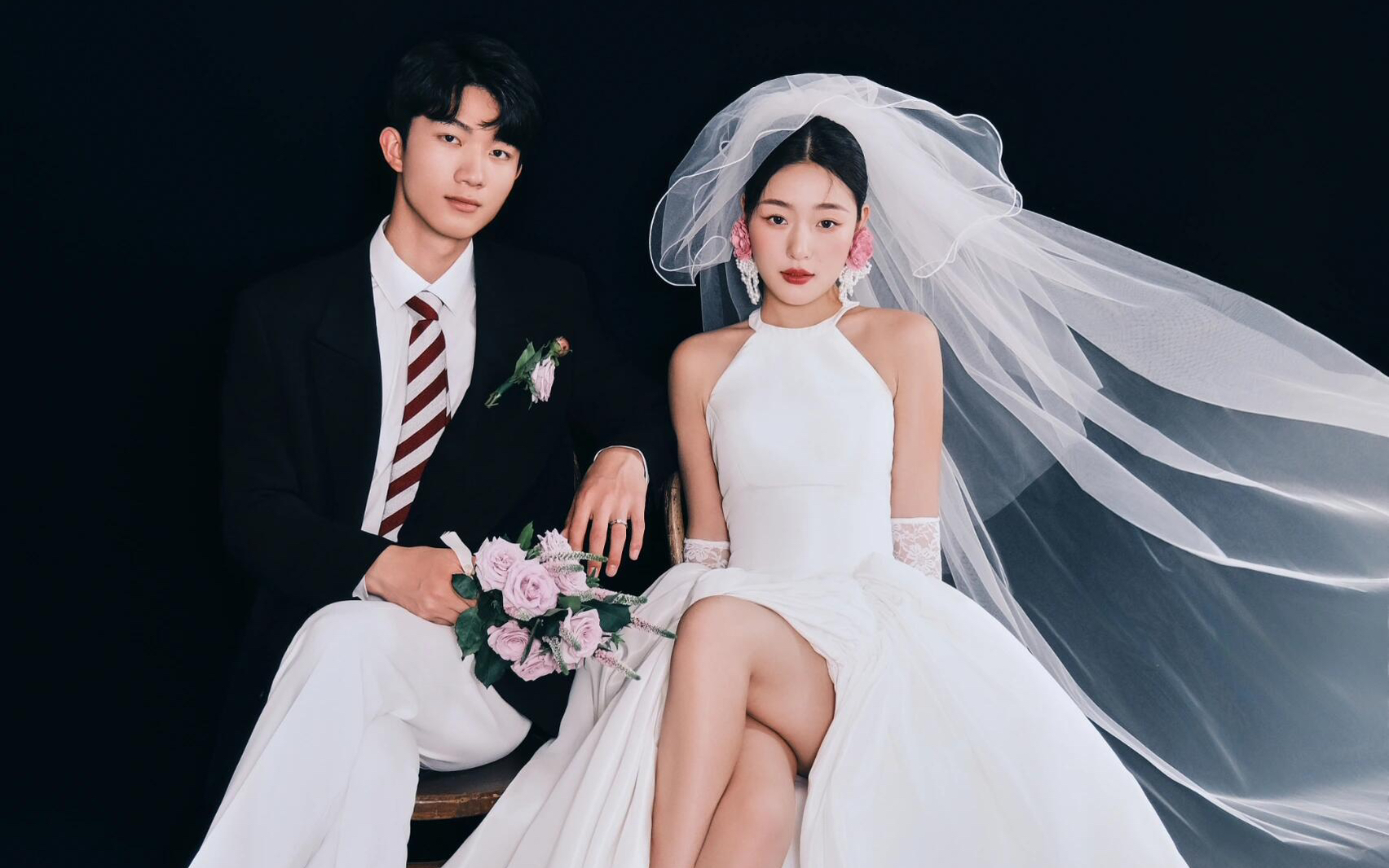 干净纯粹 小众浪漫的胶片感复古婚纱照
