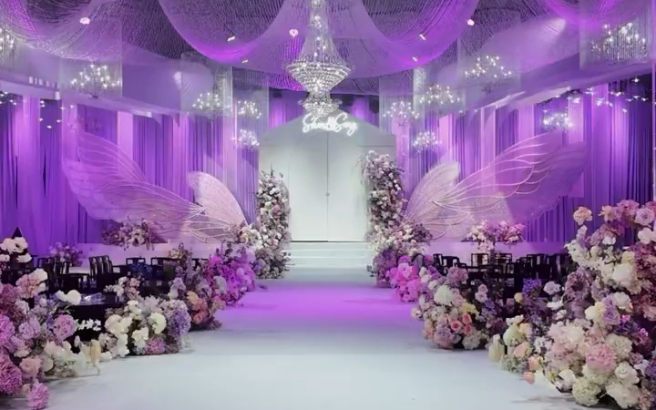 紫色系婚礼•氛围感拉满
