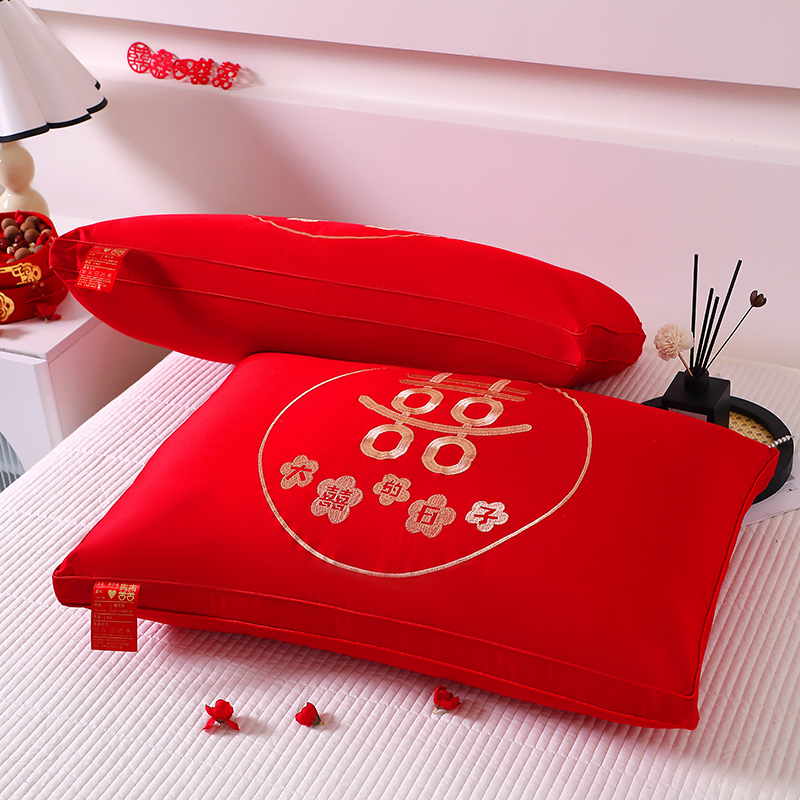 新款大红枕头婚庆枕芯