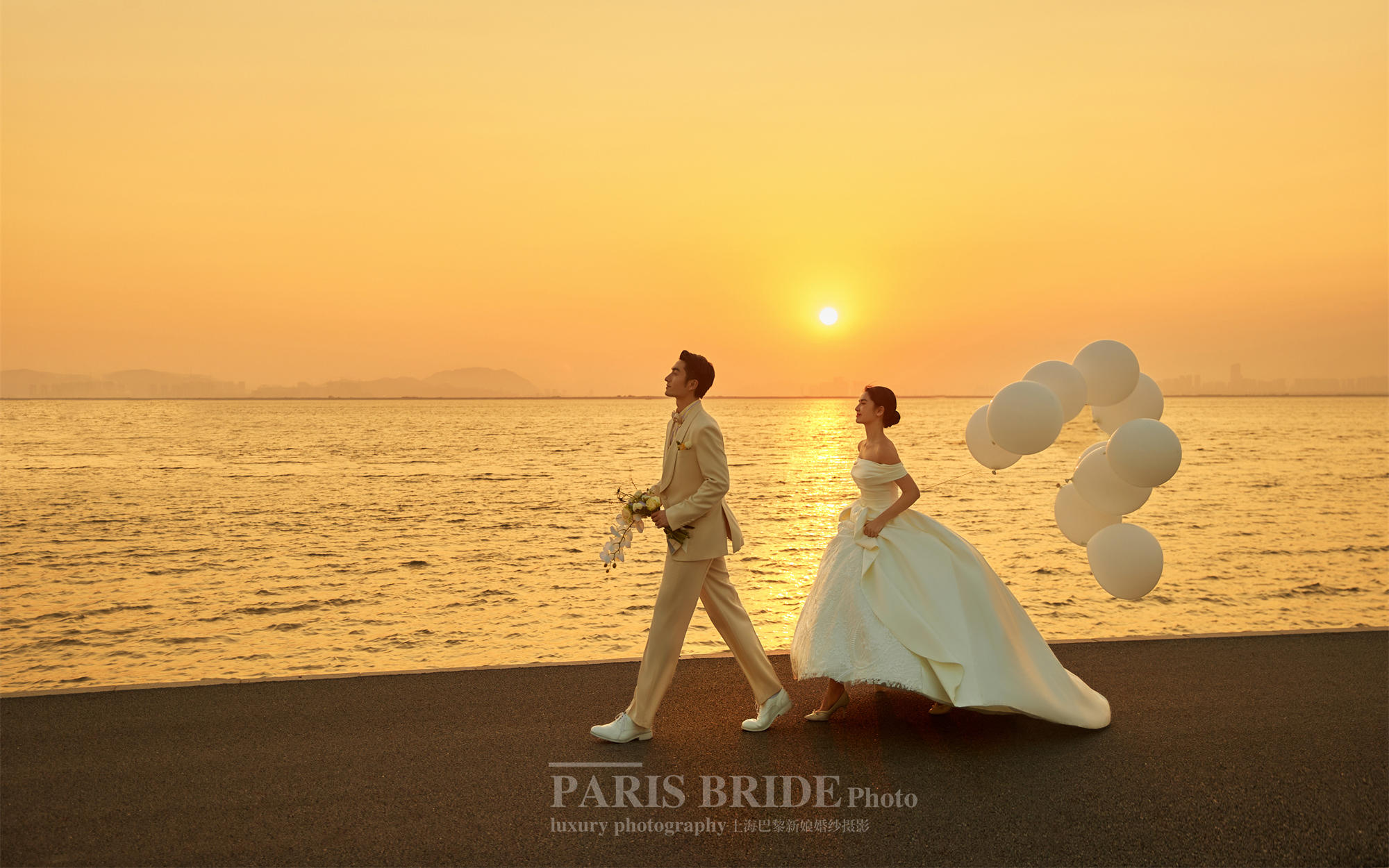 海景婚紗照 滿滿都是幸福的感覺