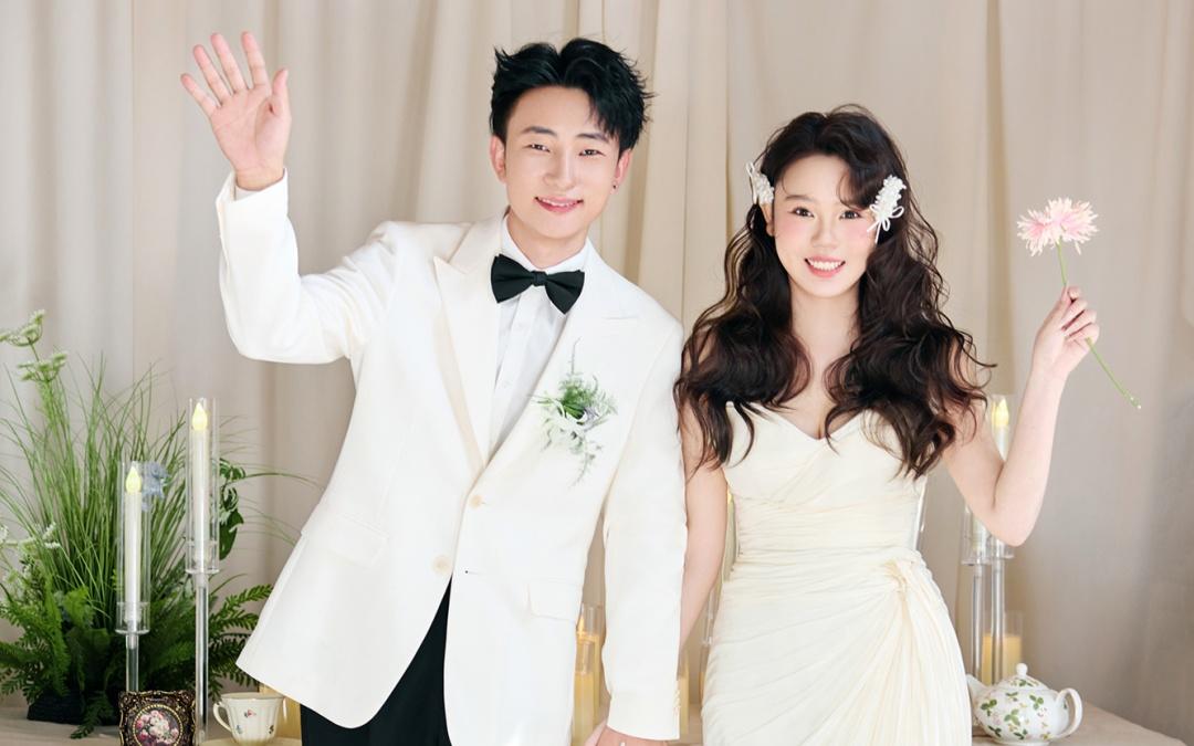 拍到了少女感满分的韩式婚纱照💕太甜啦