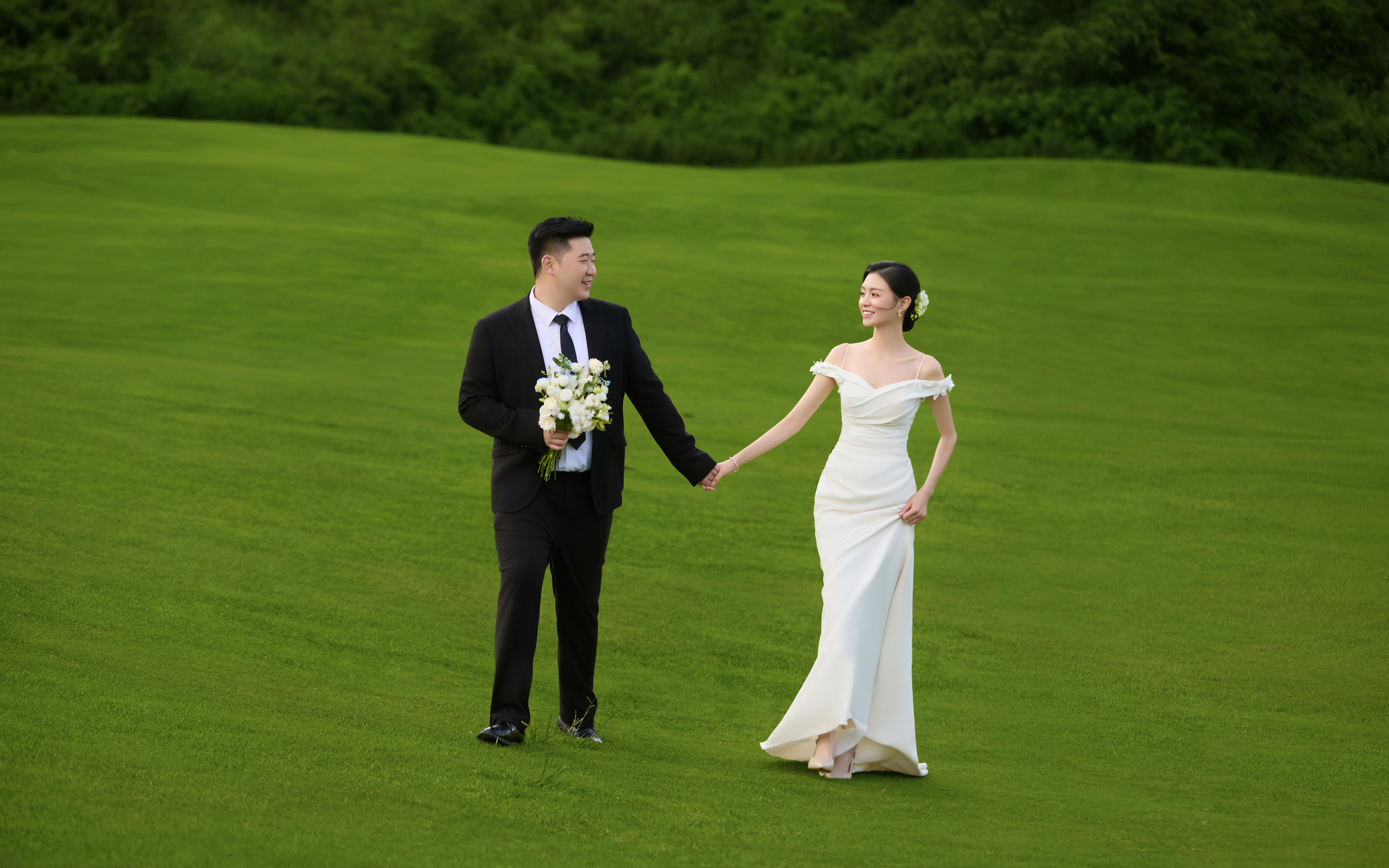 客片分享：真的拍到了電影里的草坪婚紗照??