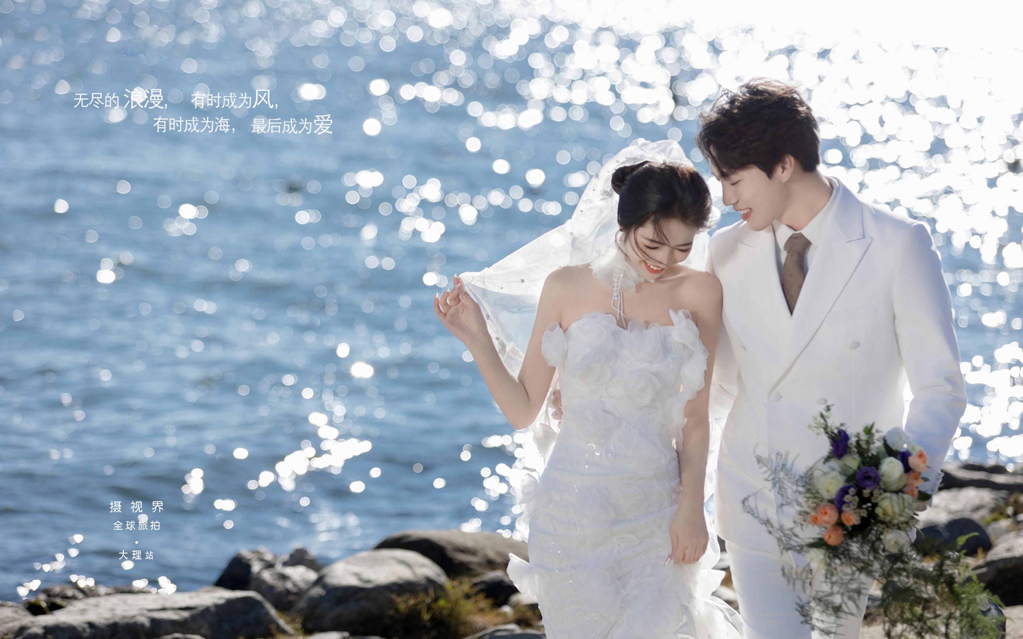 海邊超浪漫婚紗照！這組婚紗照不會(huì)有人不心動(dòng)吧