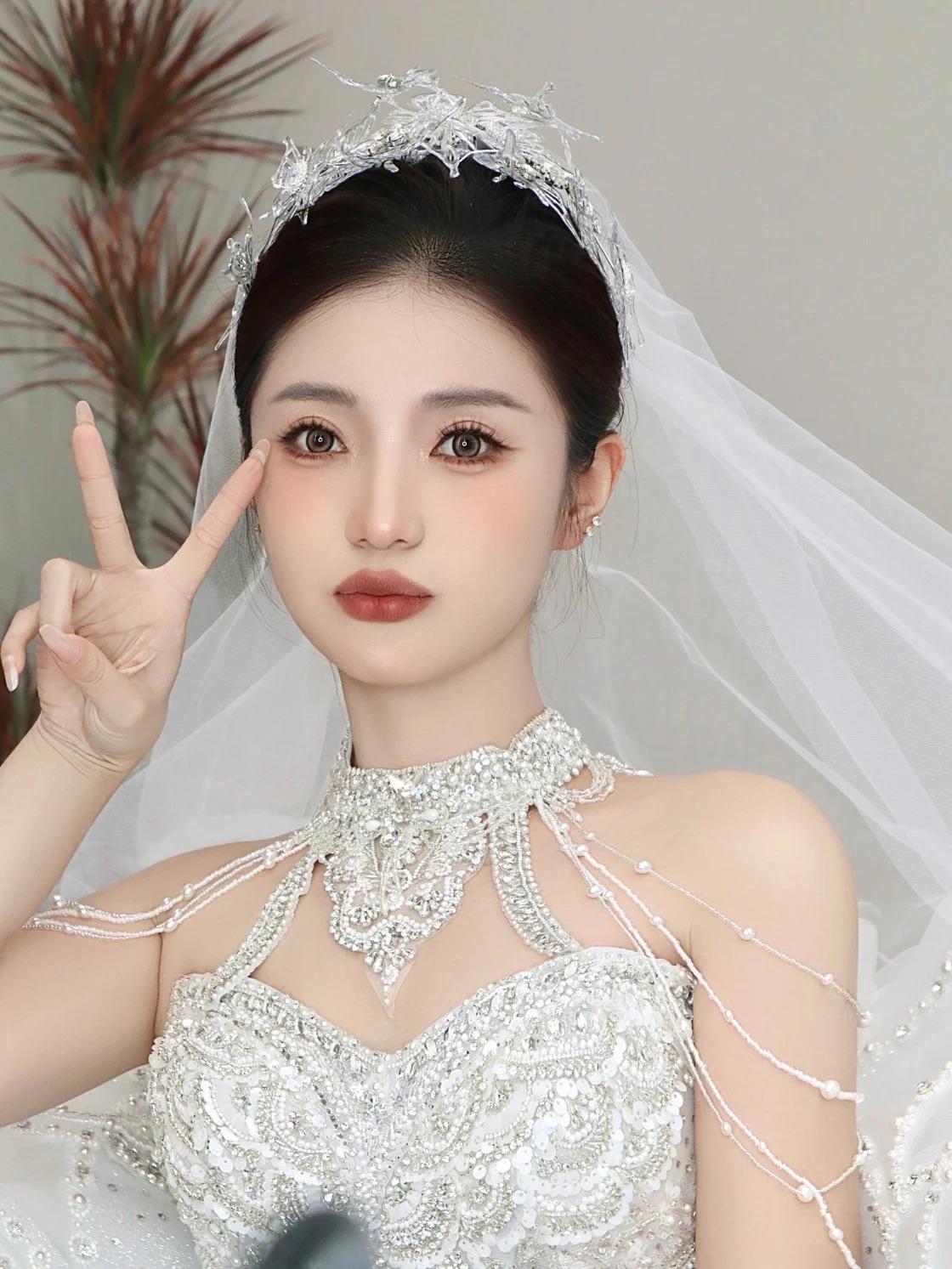 白色婚紗妝造