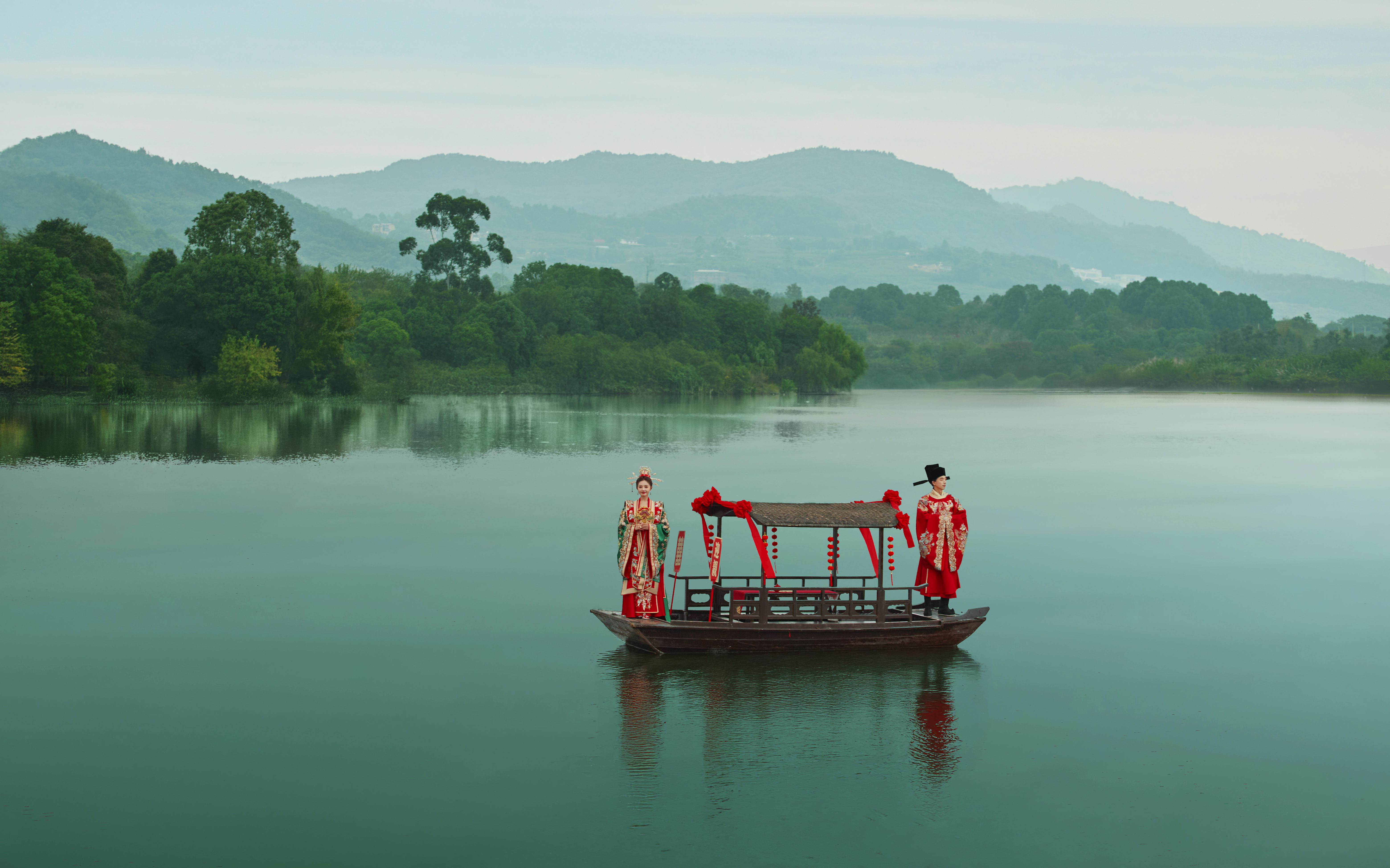 中式高定系列|湖景漢服系列