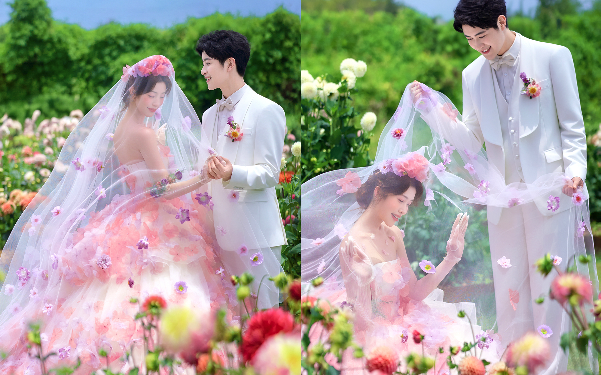 【風(fēng)嶼來信】大理花神婚紗照美到我心坎啦