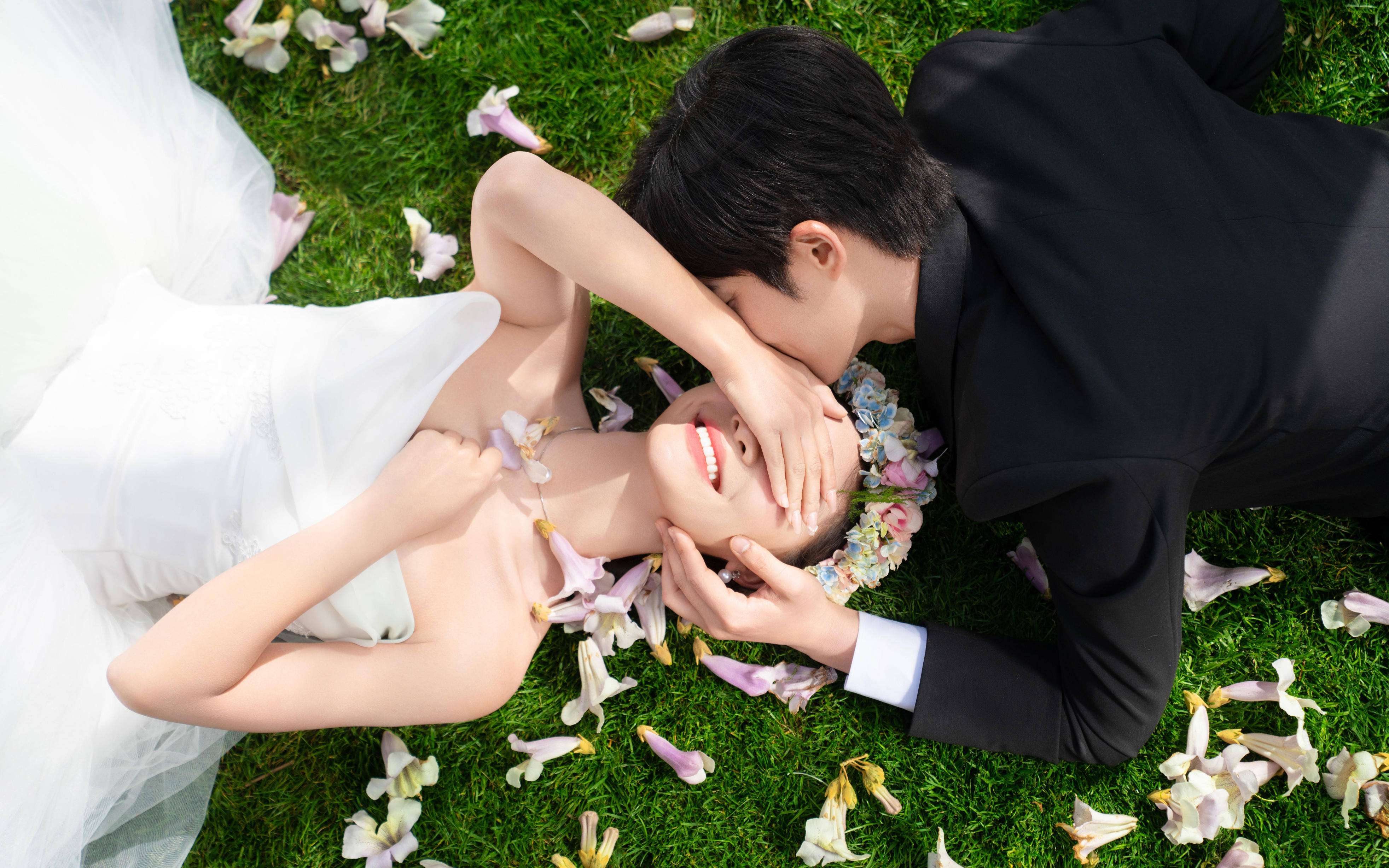 春日必拍！氧气感爆棚的森系婚纱照，大连婚纱照
