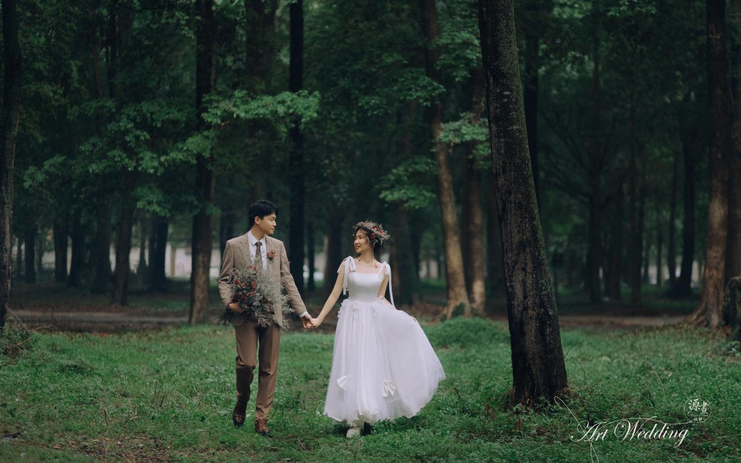 客片分享|我的唯美森系婚纱照，氛围感绝了！
