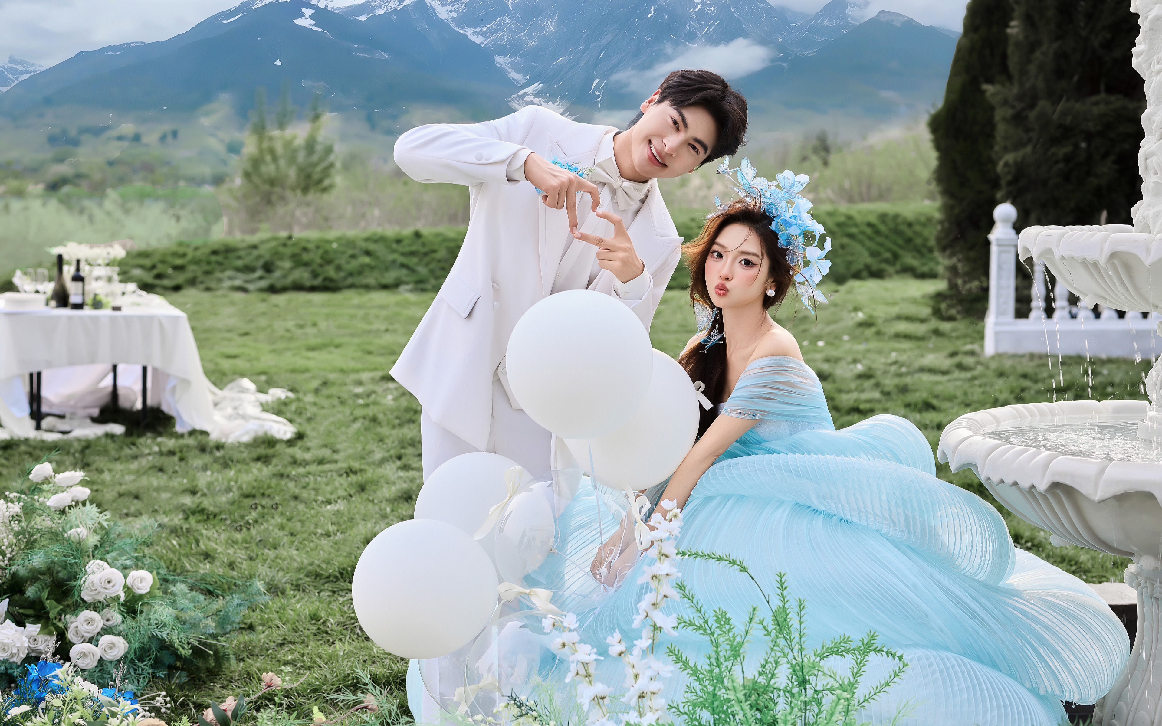 梦中情纱，这才是女孩子理想的婚纱照