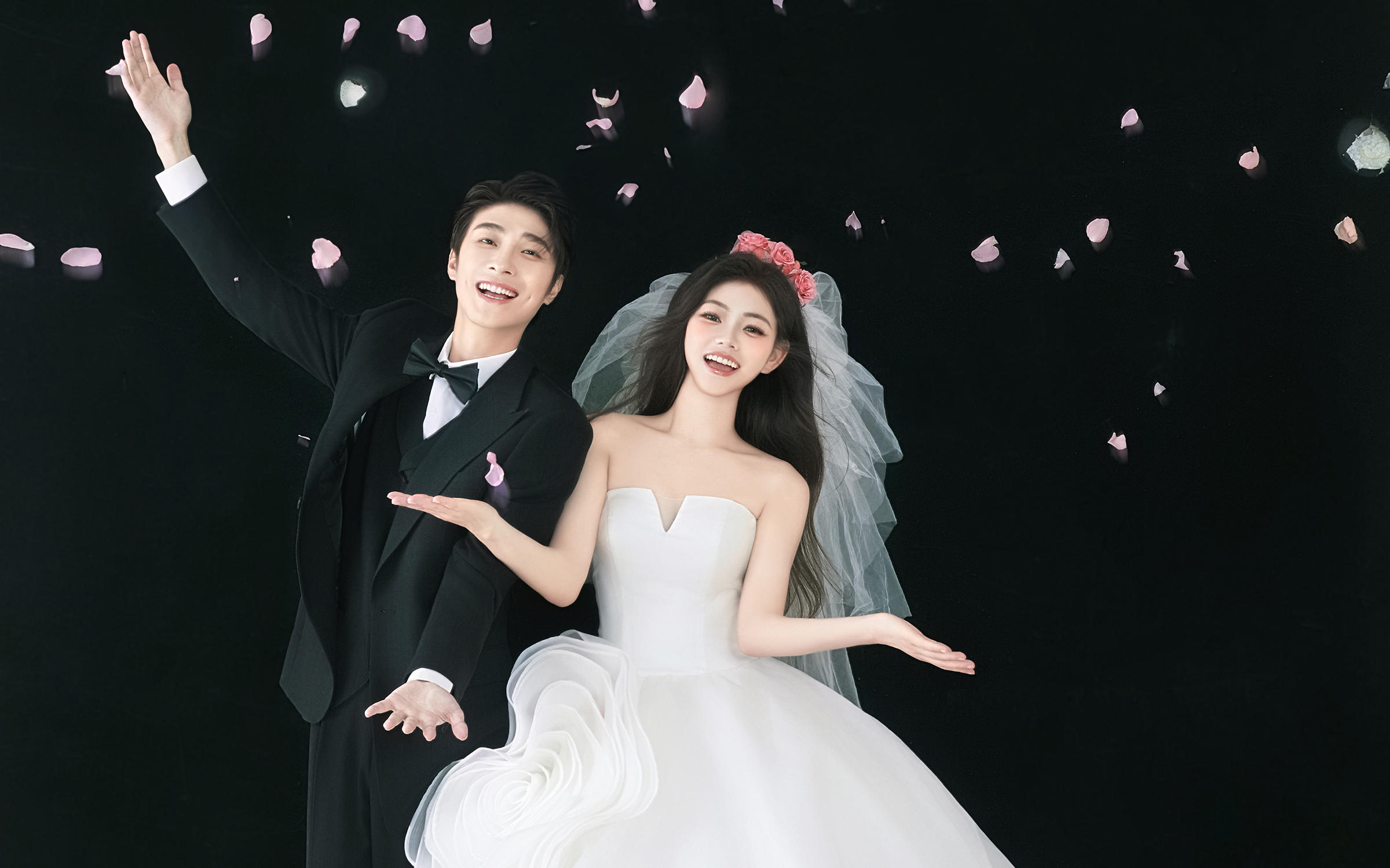 蒙自拍的韓式極簡(jiǎn)風(fēng)婚紗照高級(jí)又可愛