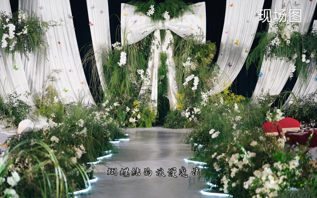 【黛余】白綠森系布幔蝴蝶結(jié)小清新 高還原細節(jié)滿滿