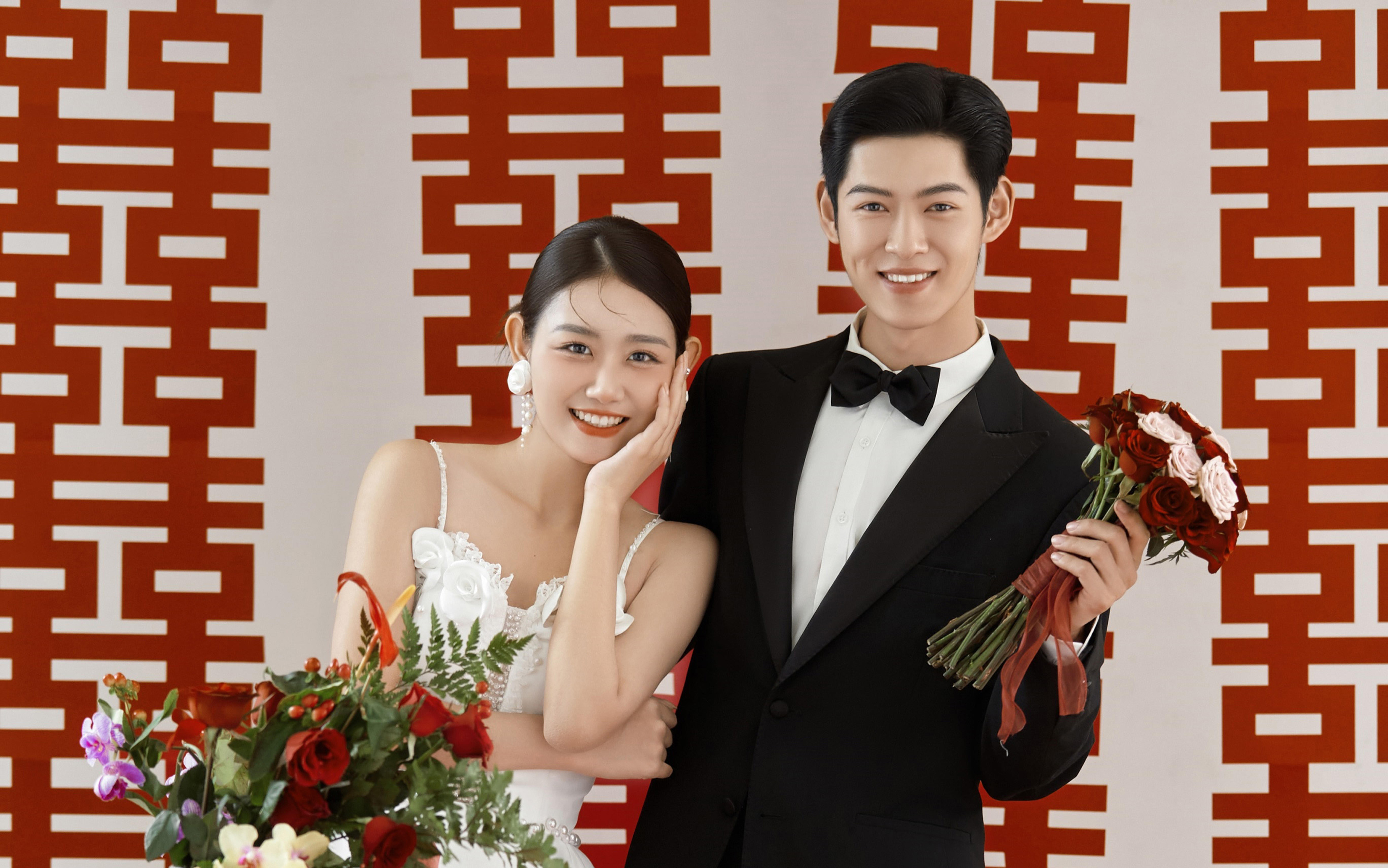 新中式喜嫁婚纱照