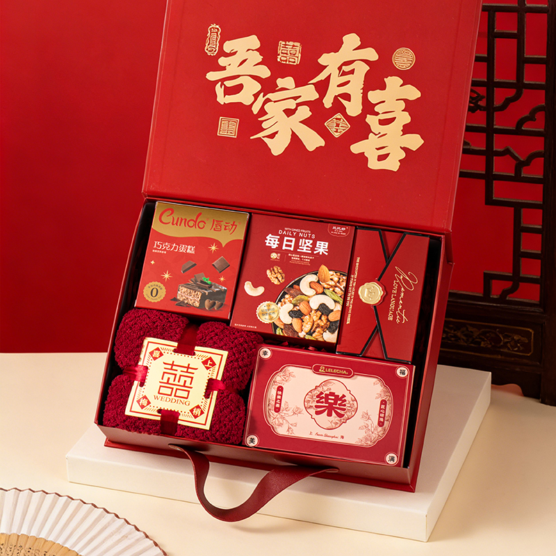 新中式國風(fēng)吾家有喜伴手禮 男女結(jié)婚賓客禮伴郎伴娘實(shí)用回禮