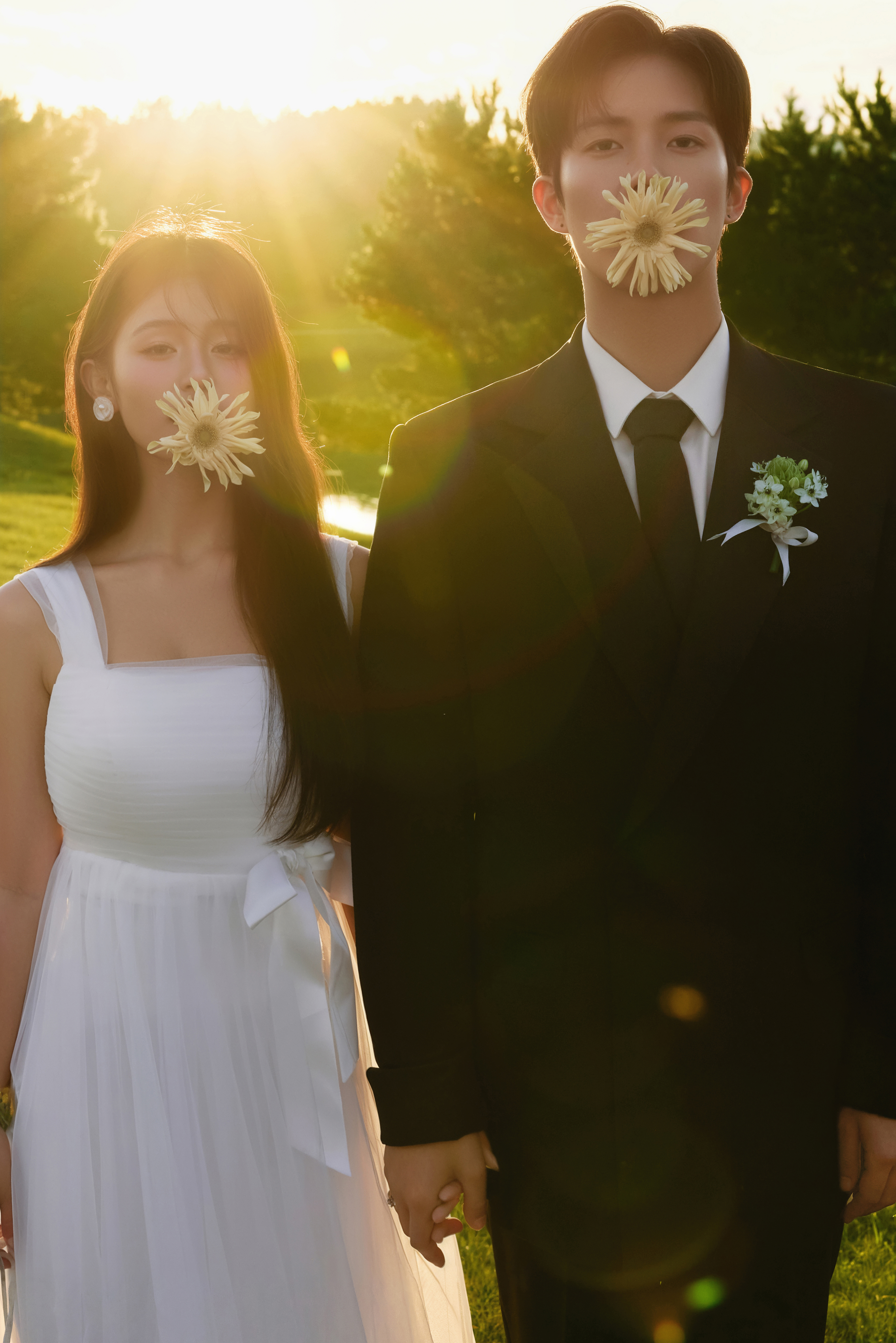 落日为礼，森系为纱🌳我的草坪婚礼进行时